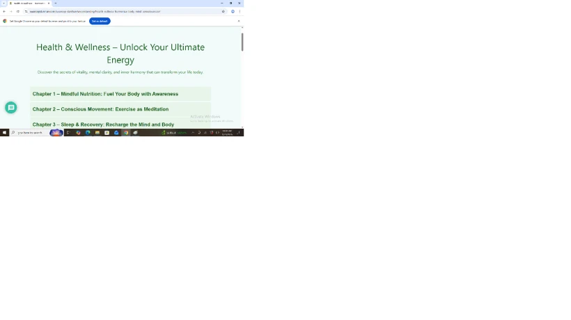 Health & Wellness – Unlock Your Ultimate Energy