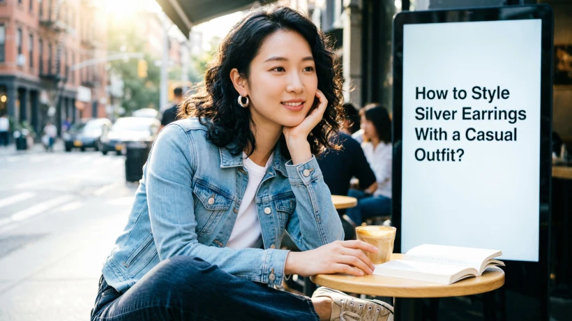 How to Style Silver Earrings With a Casual Outfit