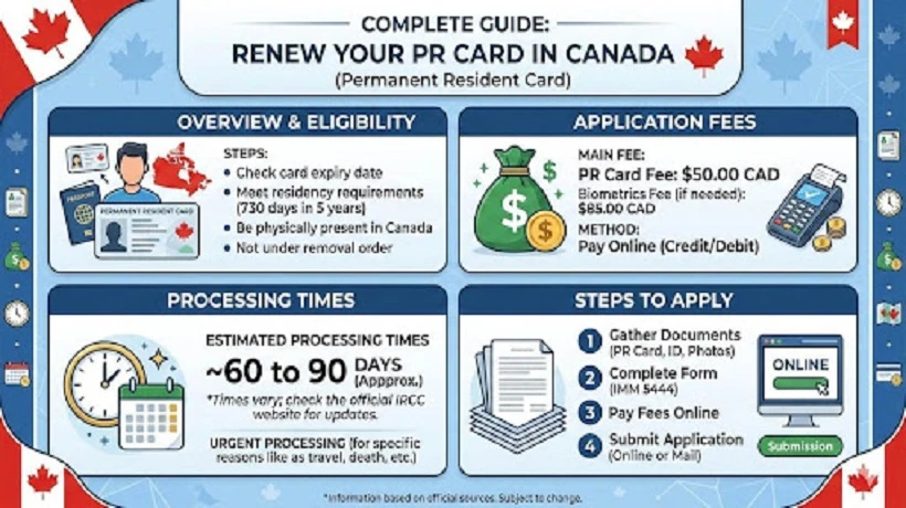 Renew PR Card in Canada: Cost, Fees, Processing Time(Complete Guide)