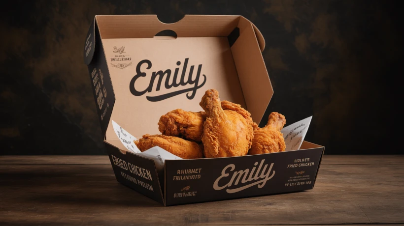 Wholesale Custom Emily Chicken Boxes for Food Businesses