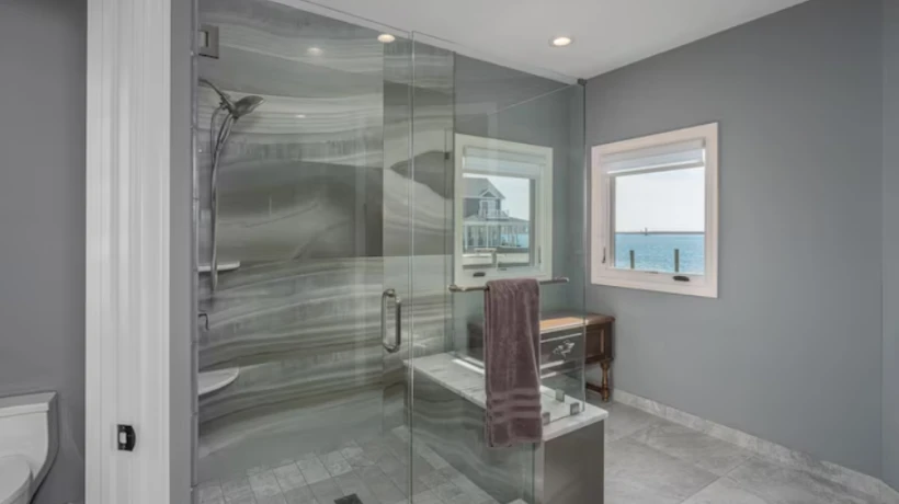 Sliding Bathroom Glass Door for Small HDB Toilets