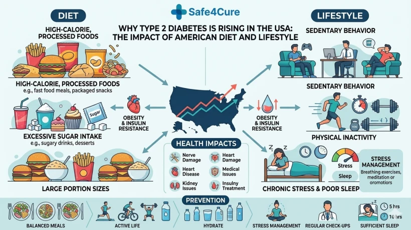 Why Type 2 Diabetes Is Rising in the USA: The Impact of American Diet and Lifestyle