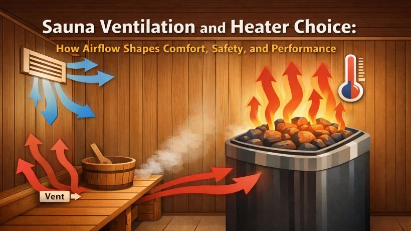 Sauna Ventilation and Heater Choice: How Airflow Shapes Comfort, Safety, and Performance