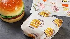 Custom Hamburger Wrapping Paper With Logo