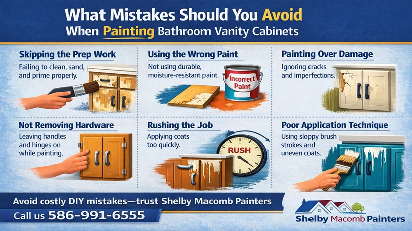 What Mistakes Should You Avoid When Painting Bathroom Vanity Cabinets
