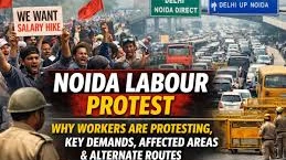 Noida Salary Protest Escalates: Workers Block Delhi-Meerut Expressway Amid Violence