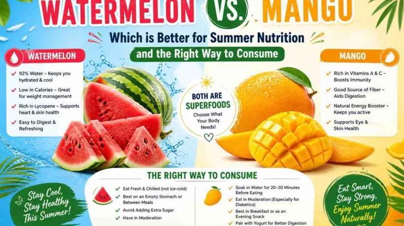 Watermelon vs. Mango: Which Is Better for Summer Nutrition and the Right Way to Consume?
