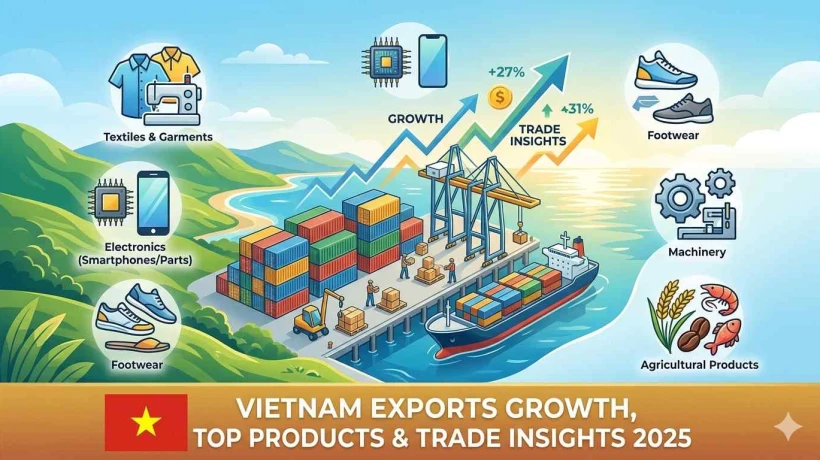 Vietnam Exports Growth, Top Products & Trade Insights 2025