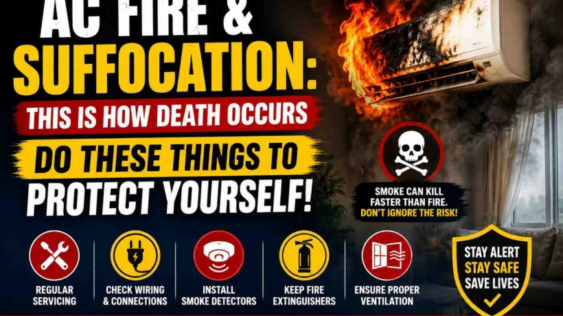 AC Fire & Suffocation: This Is How Death Occurs, Do These Things to Protect Yourself