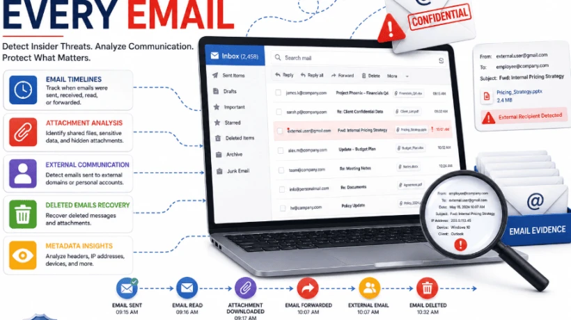 How Investigators Trace Insider Threats Through Employee Emails