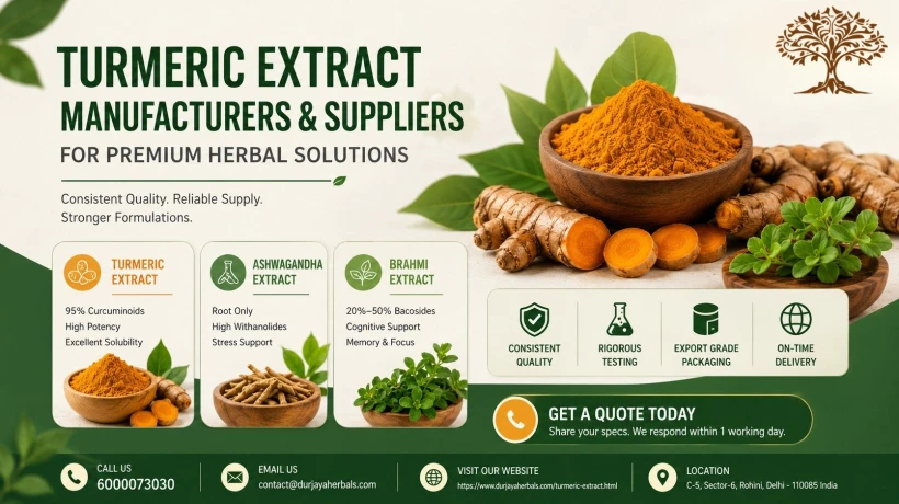 Best Turmeric Extract Suppliers in India for High-Quality Herbal Ingredients