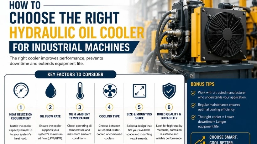 How to Choose the Right Hydraulic Oil Cooler for Industrial Machines