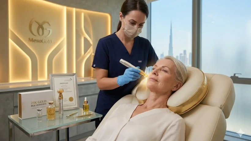 MesoGold Treatment in Dubai for Mature Skin: 24K Gold Rejuvenation