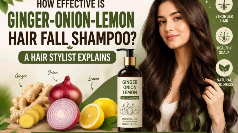 How Effective Is Ginger-Onion-Lemon Hair Fall Shampoo? A Hair Stylist Explains