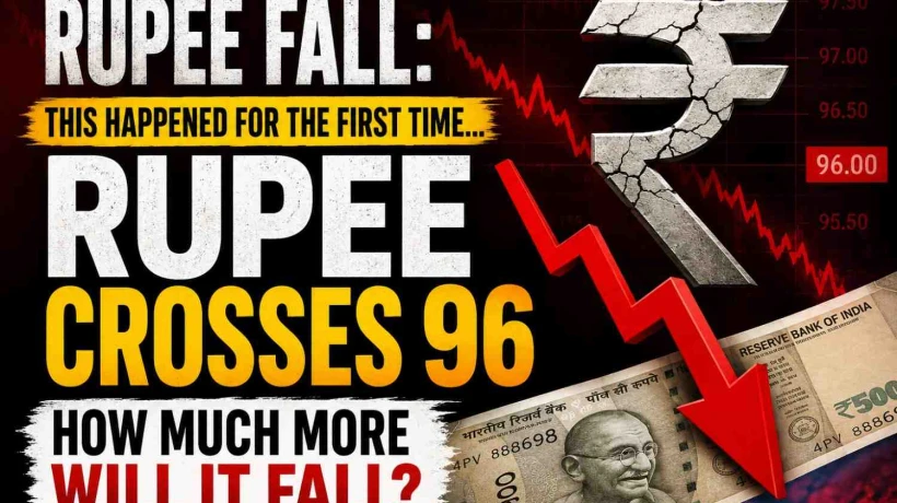 Rupee Fall: This Happened for the First Time... Rupee Crosses 96, How Much More Will It Fall?