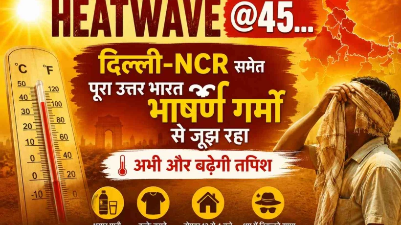 Heatwave @45... दिल्ली-NCR समेत पूरा उत्तर भारत भीषण गर्मी से जूझ रहा, अभी और बढ़ेगी तपिश