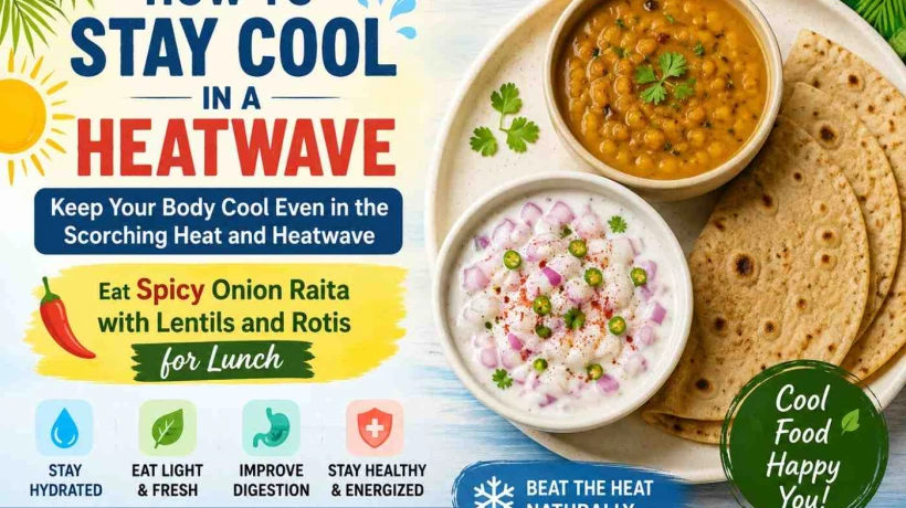 How to Stay Cool in a Heatwave: Keep Your Body Cool Even in the Scorching Heat and Heatwave, Eat Spicy Onion Raita with Lentils and Rotis for Lunch