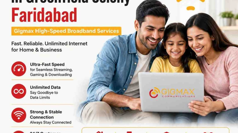Best WiFi Connection in Greenfield Colony Faridabad – Gigmax High-Speed Broadband Services
