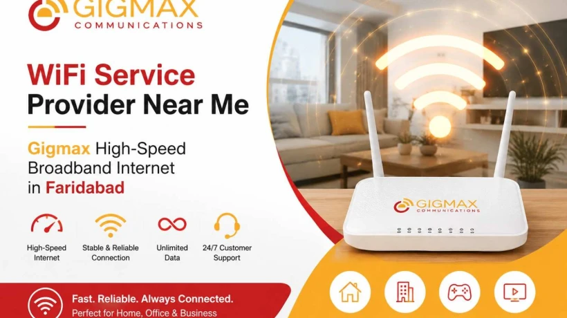 WiFi Service Provider Near Me – Gigmax High-Speed Broadband Internet in Faridabad