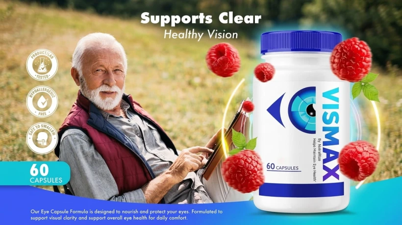Vismax Vision Support Formula for Clear Eyes, Eye Comfort, and Long-Term Visual Health