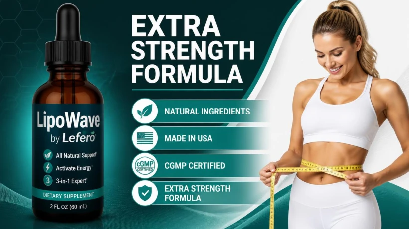 LipoSlend (LipoWave) Advanced Liquid Fat Loss Support Formula for Metabolism and Energy Balance