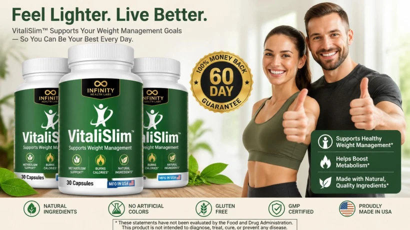 VitaliSlim Natural Metabolic Support Formula for Healthy Fat Balance, Energy & Appetite Control