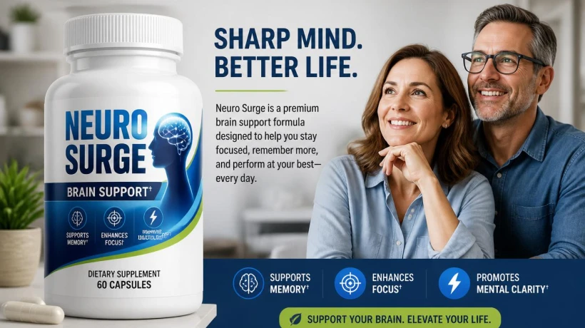 Neuro Serge Brain Support Formula for Focus, Memory & Mental Clarity Enhancement