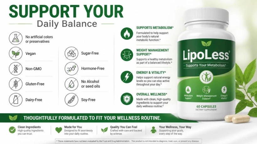 LipoLess Metabolism Support Supplement for Healthy Weight