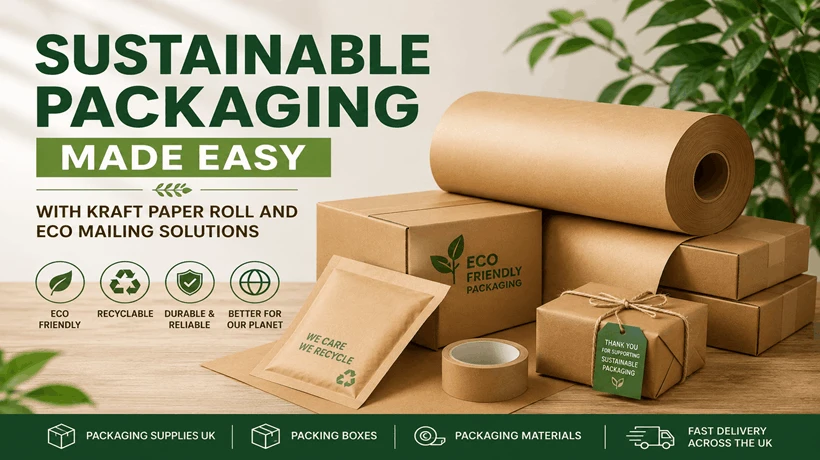 Sustainable Packaging Made Easy with Kraft Paper Roll and Eco Mailing Solutions