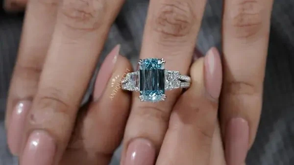 Affordable Lab Grown Blue Diamond Rings With Luxury Appeal