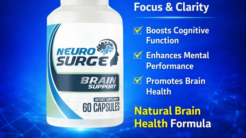 NeuroSurge Natural Brain Support Supplement for Focus, Memory & Mental Energy