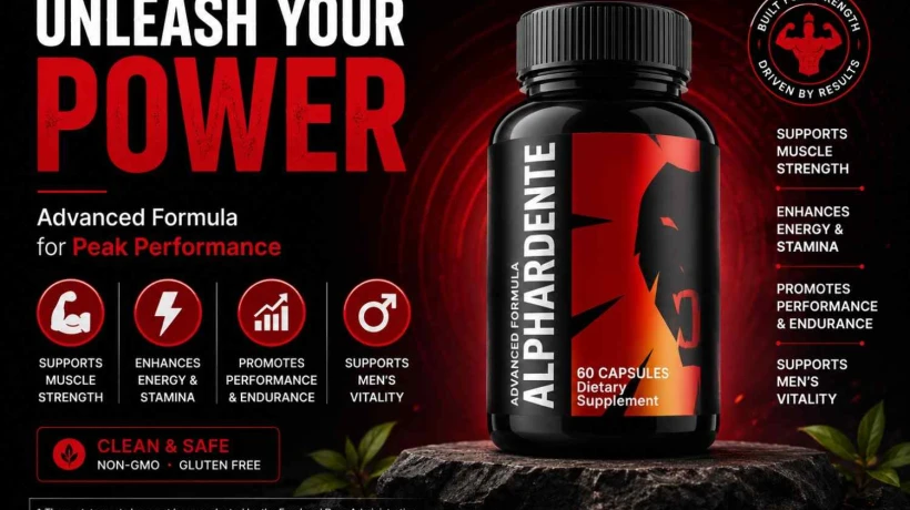 Alphardente Men’s Health Supplement for Testosterone, Stamina & Performance Support
