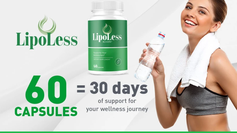LipoLess USA Natural Weight Loss Support Formula for Healthy Fat Burning