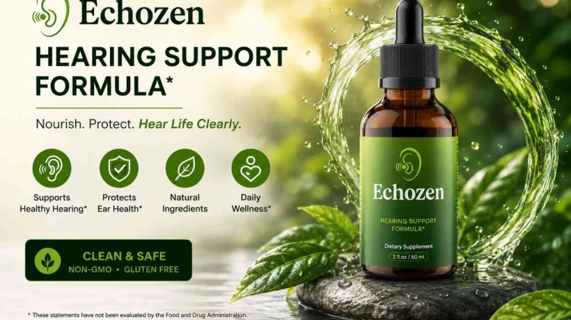 EchoZen Natural Hearing Support Supplement for Tinnitus Relief and Ear Health