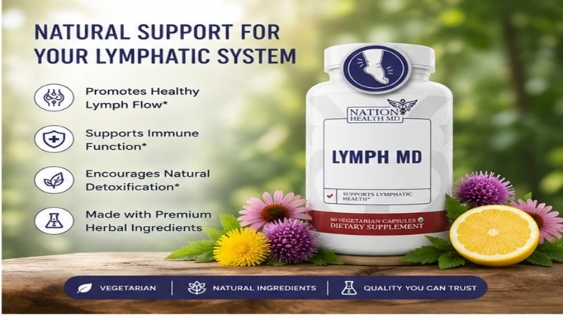 Lymph MD Natural Lymphatic Detox & Immune Support Formula for Healthy Fluid Balance