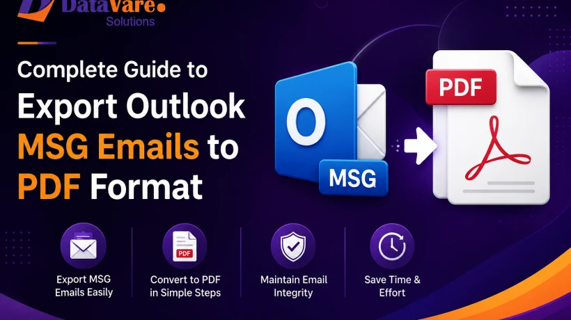Complete Guide to Export Outlook MSG Emails to PDF Format