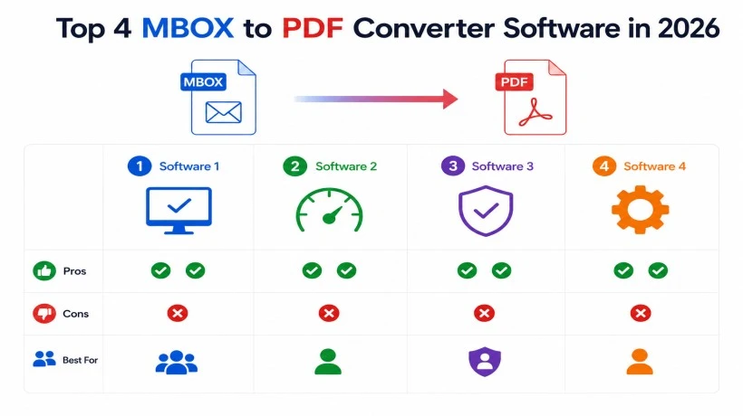 Top 4 MBOX to PDF Converter Software in 2026 – Complete Review, Pros & Cons