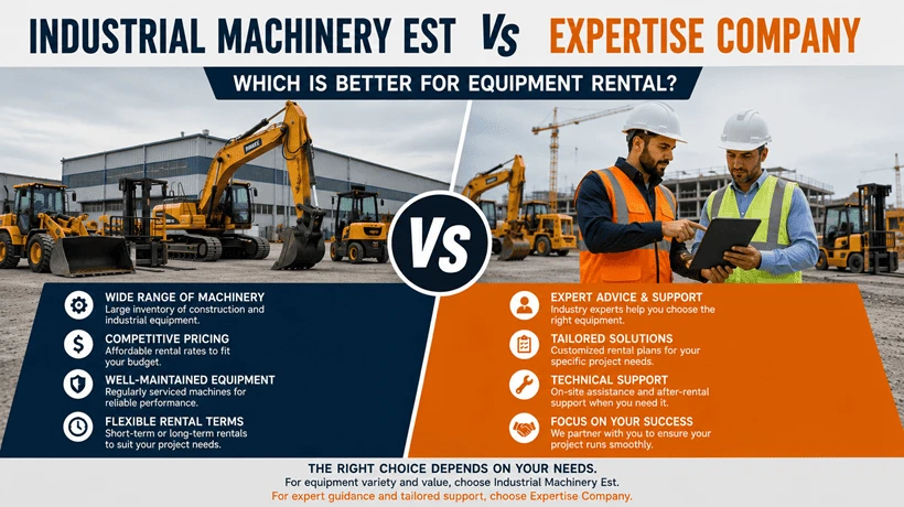 Industrial Machinery Est vs Expertise Company: Which Is Better for Equipment Rental?