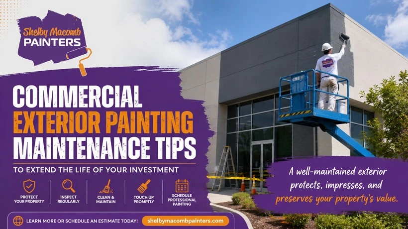 Commercial Exterior Painting Maintenance Tips to Extend the Life of Your Investment