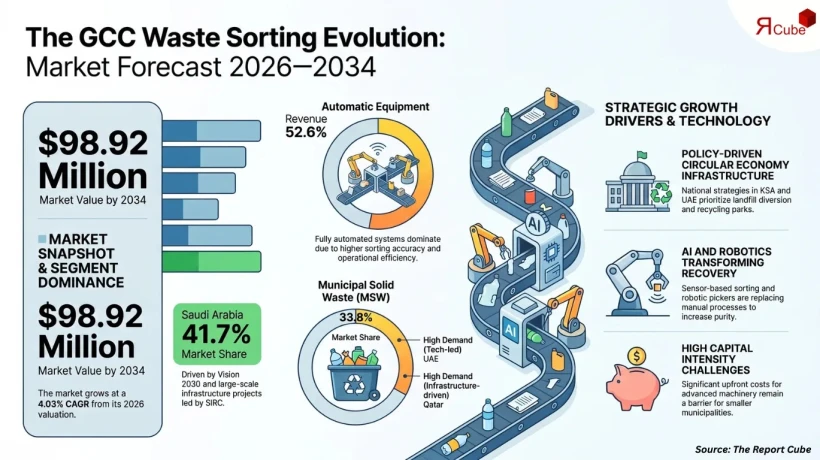 GCC Waste Sorting Equipment Industry Analysis, Market Value & Forecast to 2034