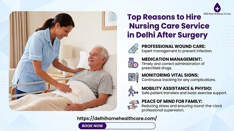 Top Reasons to Hire a Nursing Care Service in Delhi After Surgery