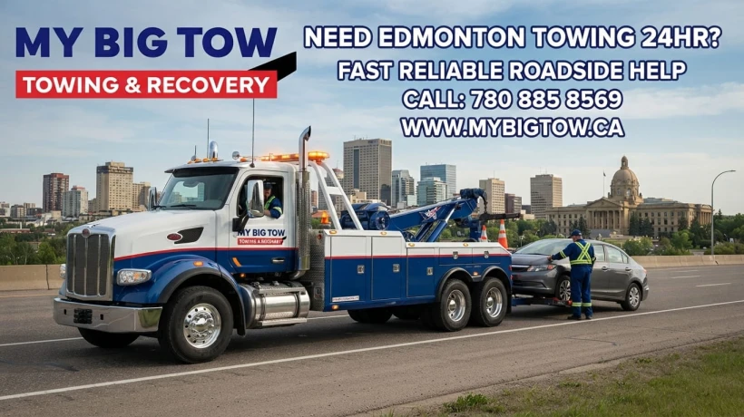 Need Edmonton Towing 24HR? Fast Reliable Roadside Help