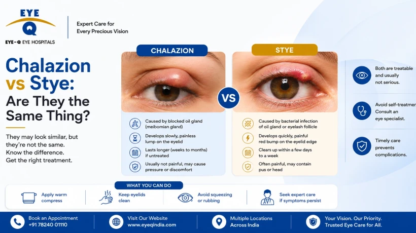 Chalazion vs Stye: Are They the Same Thing?