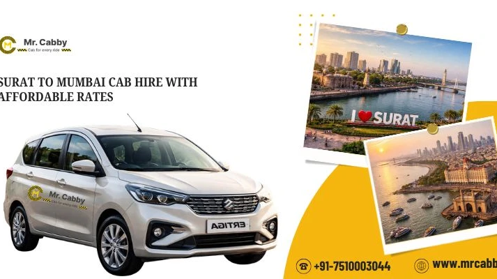 Surat to Mumbai Cab Hire with Affordable Rates