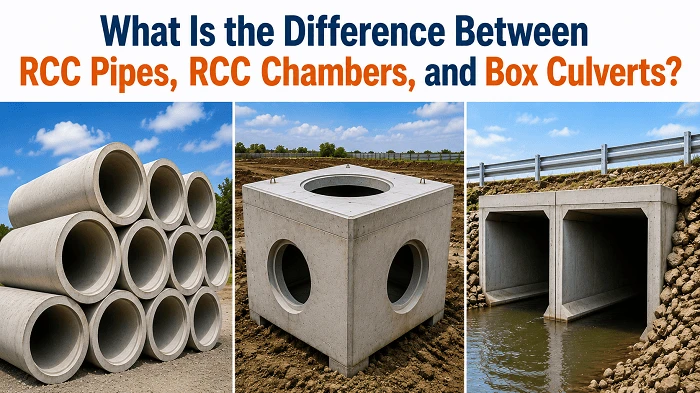 What Is the Difference Between RCC Pipes, RCC Chambers, and Box Culverts?