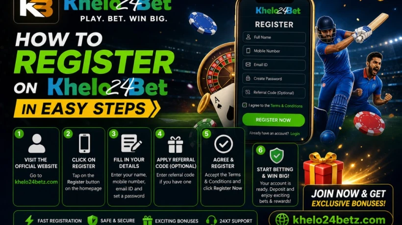 How to Register on Khelo24bet in Easy Steps