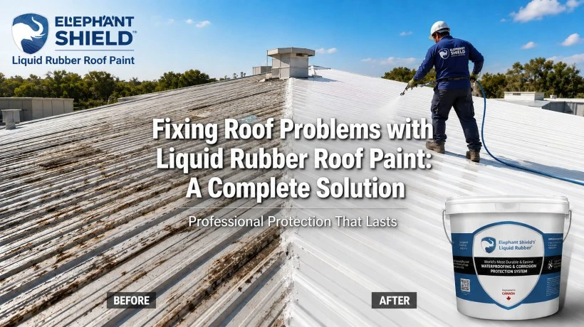 Fixing Roof Problems with Liquid Rubber Roof Paint: A Complete Solution