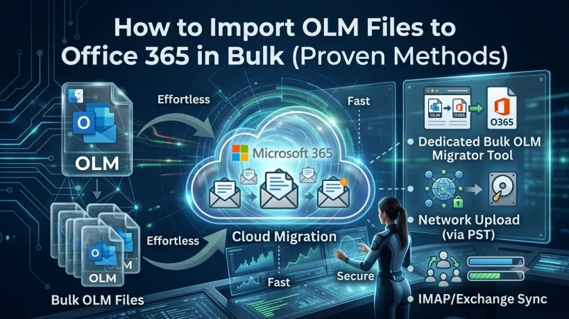 How to Import OLM Files to Office 365 in Bulk (Proven Methods)