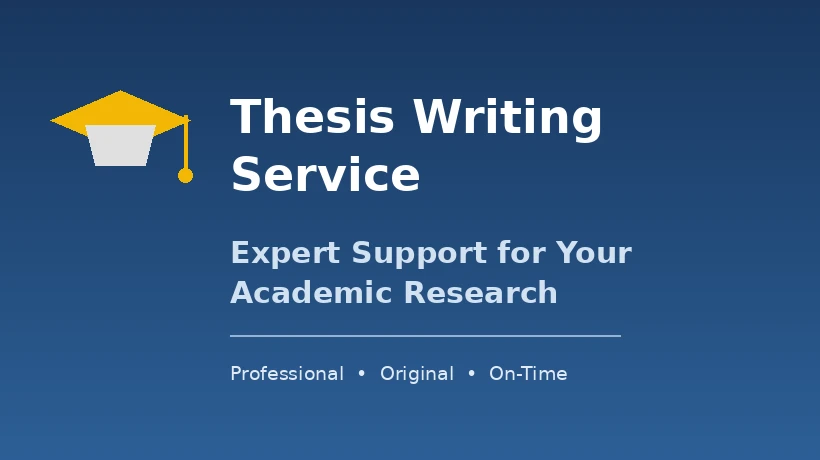 Thesis Writing Service: Expert Support for Your Academic Research