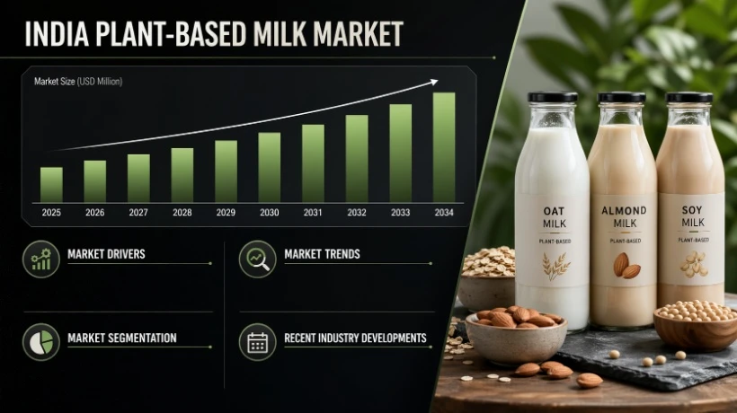 India Plant-based Milk Market Size, Share, Trends, Demand, Growth Opportunities and Forecast 2026–2034